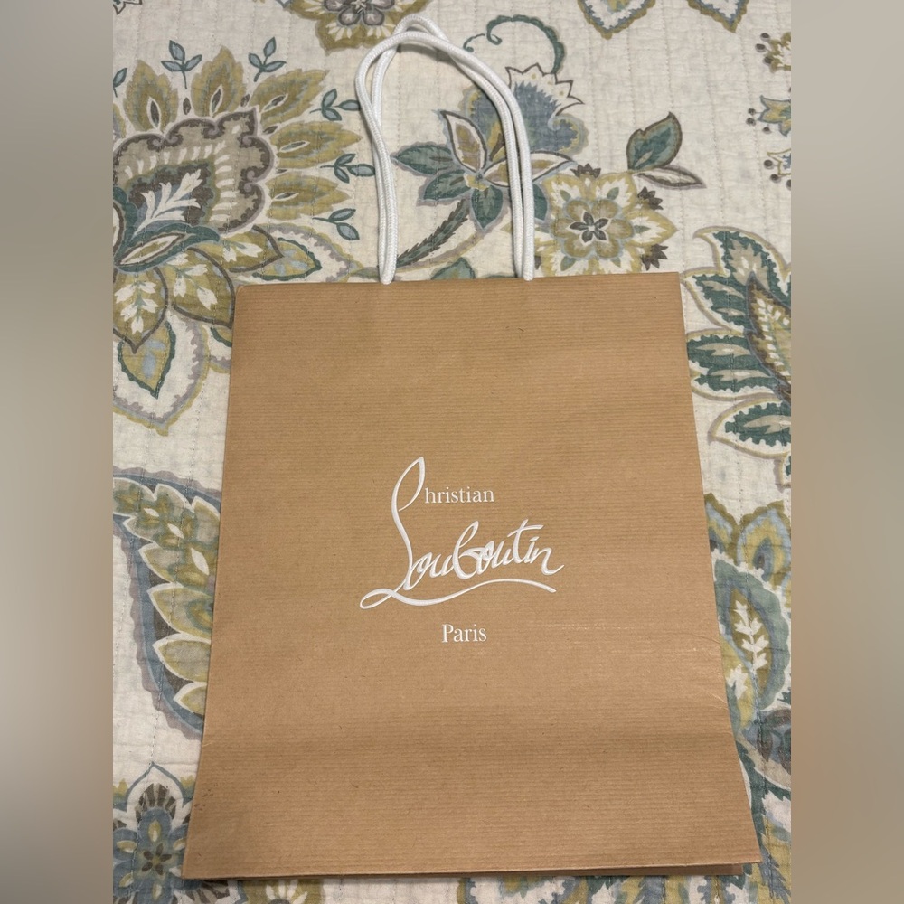 Christian Louboutin Brown Shopping Bag with Envelope - Picture 7 of 9